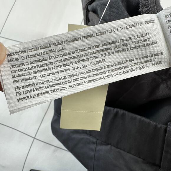 Abercrombie & Fitch Pants Womens 32 Short Gray Wide Leg Pleated Low Rise New - Picture 7 of 13